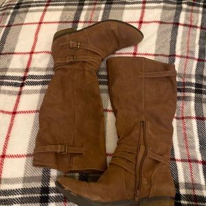 Brown Knee High Boots